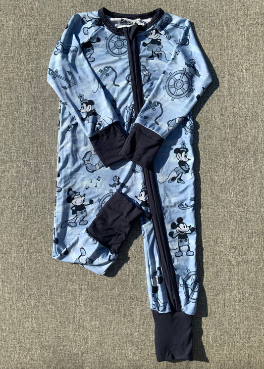 Steamboat Willie One Piece Bamboo Pajamas RTS