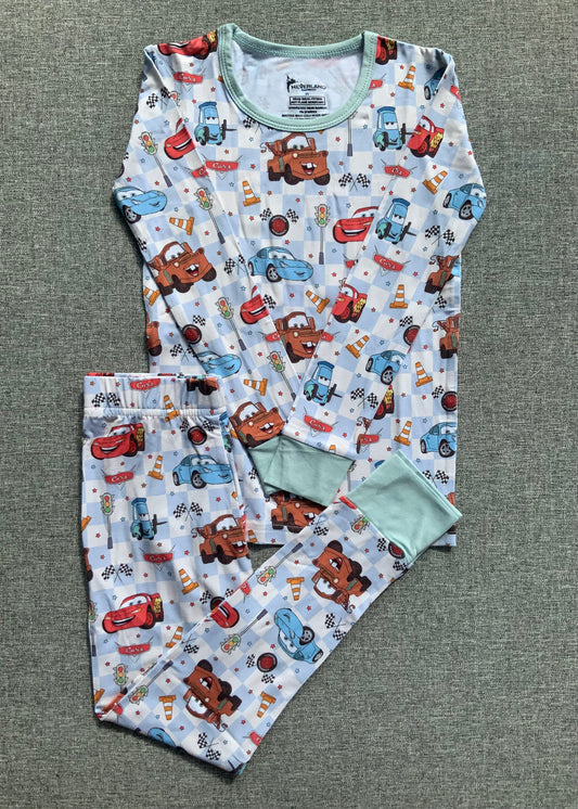 Cars Two Piece Bamboo Pajamas RTS