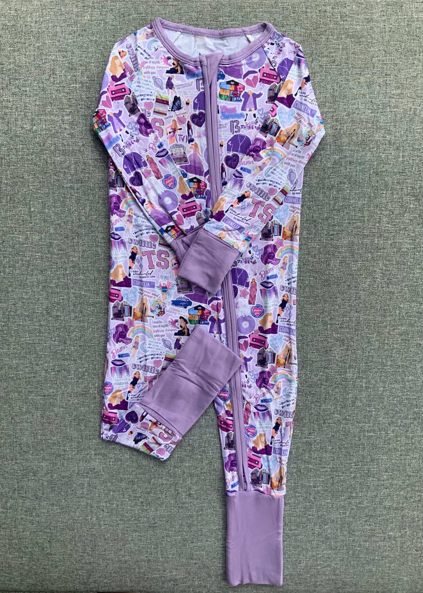 Swiftie One Piece Bamboo Pajamas RTS