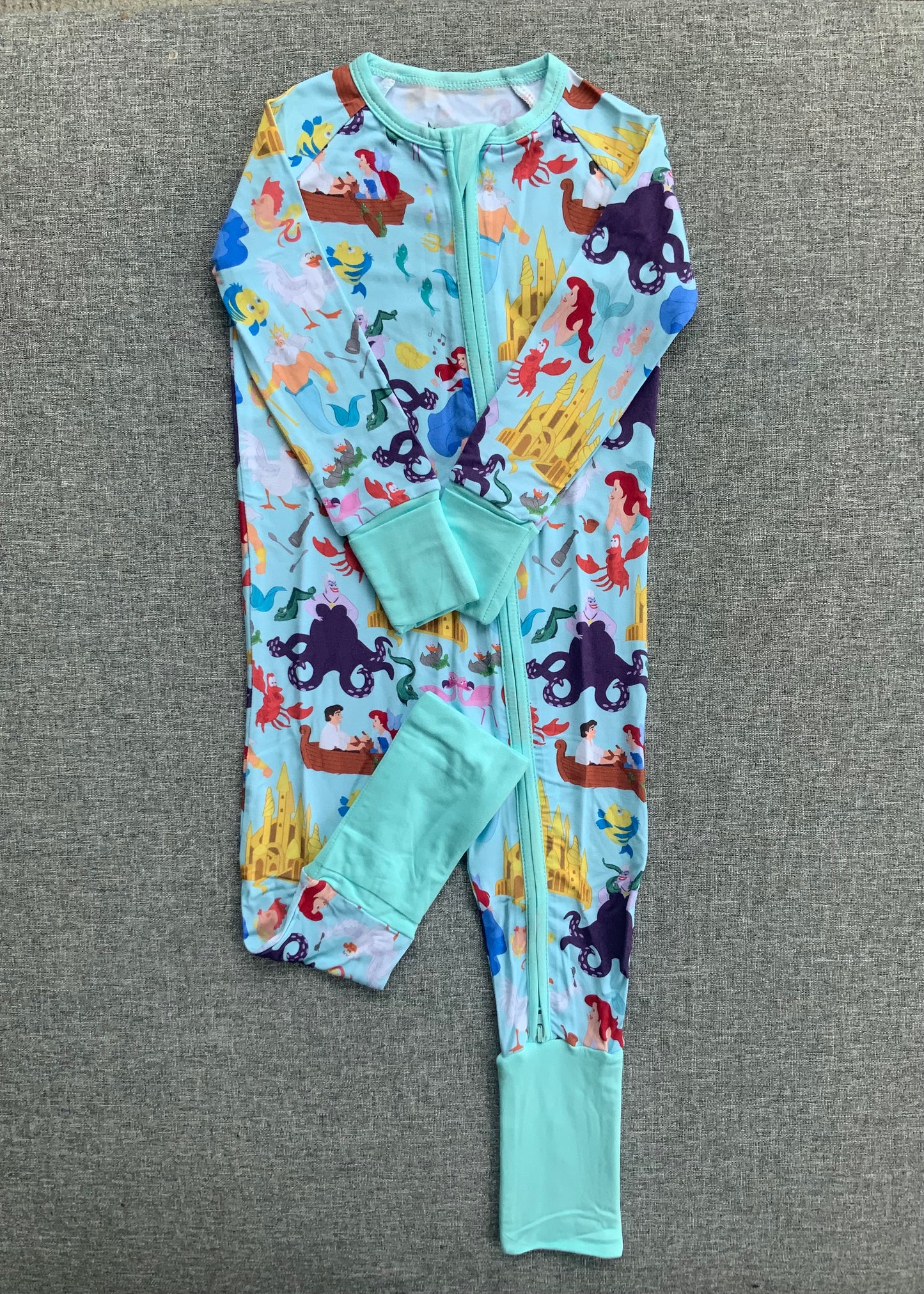 Under the Sea One Piece Bamboo Pajamas RTS