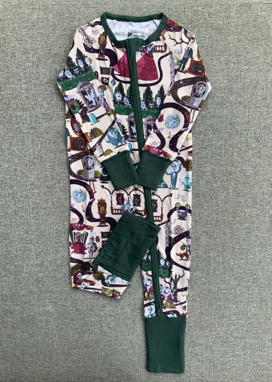 Haunted Mansion One Piece Bamboo Pajamas RTS