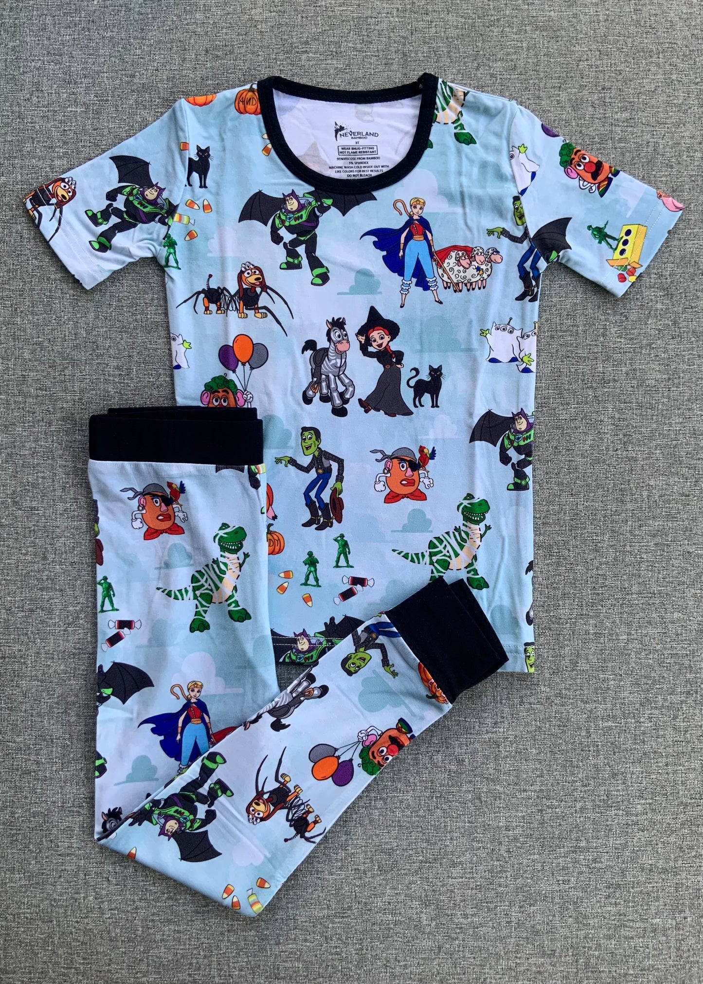 Spooky Toys Two Piece Bamboo Pajamas RTS