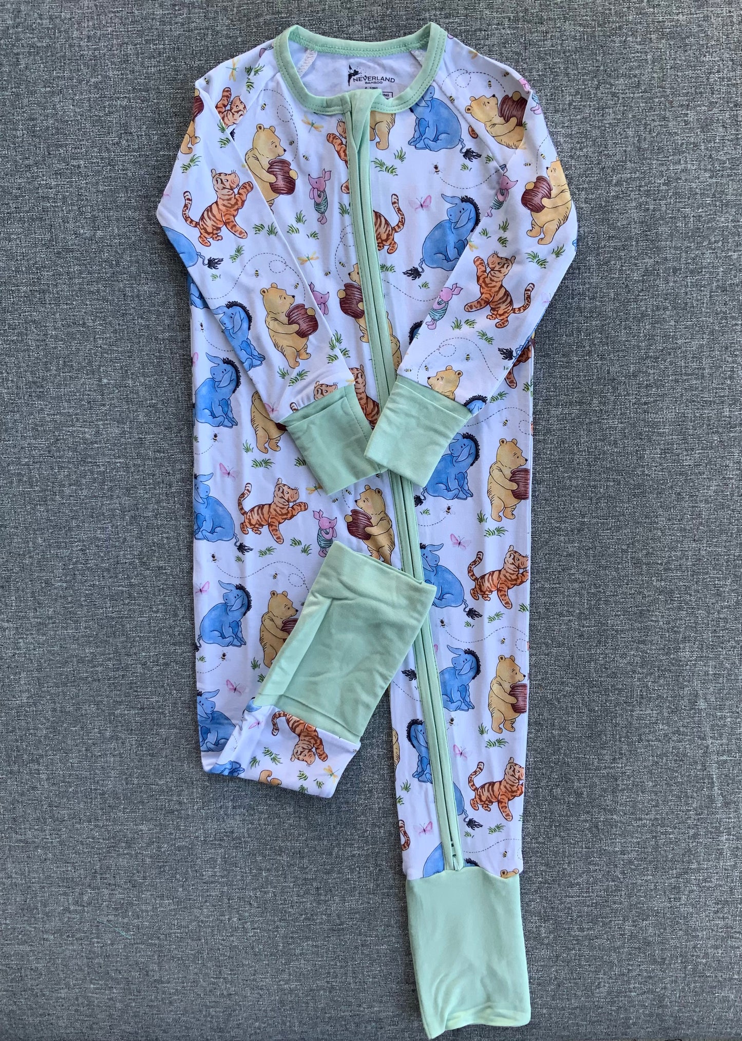 Hundred Acre Woods One Piece Bamboo Pajamas RTS